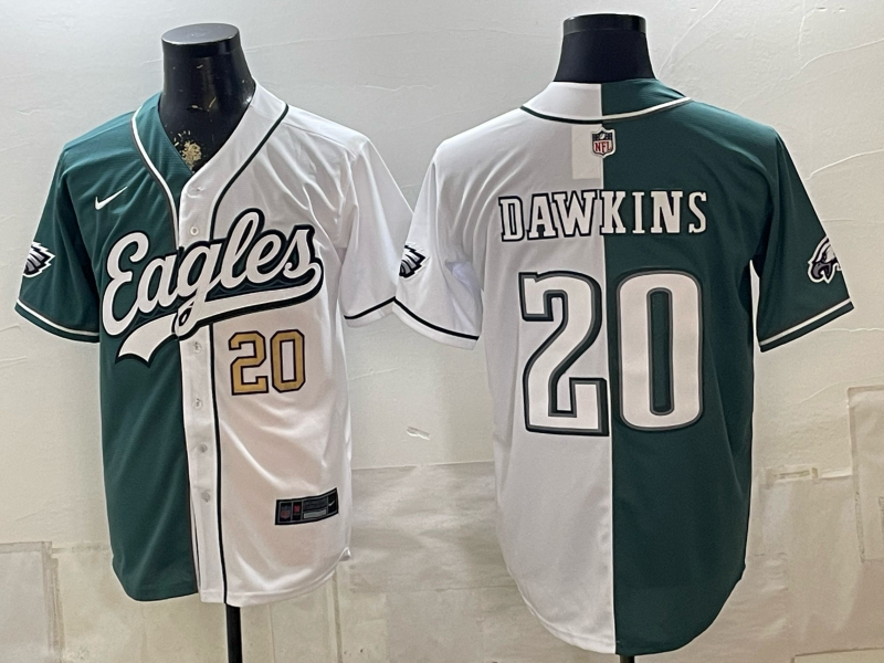 Men 2026 Philadelphia Eagles #20 Dawkins white Nike Limited NFL Jersey 0812001